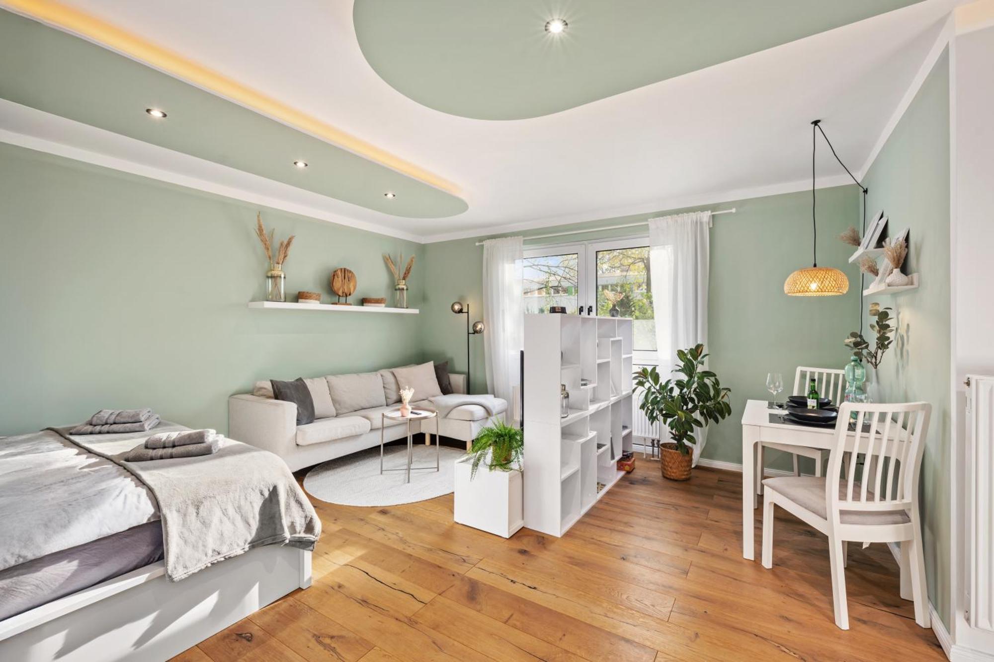Edler Wohnraum Luxurioese Stadtoase Mit Balkon, Kaffeevollautomat, Lift & Parkplatz Appartement